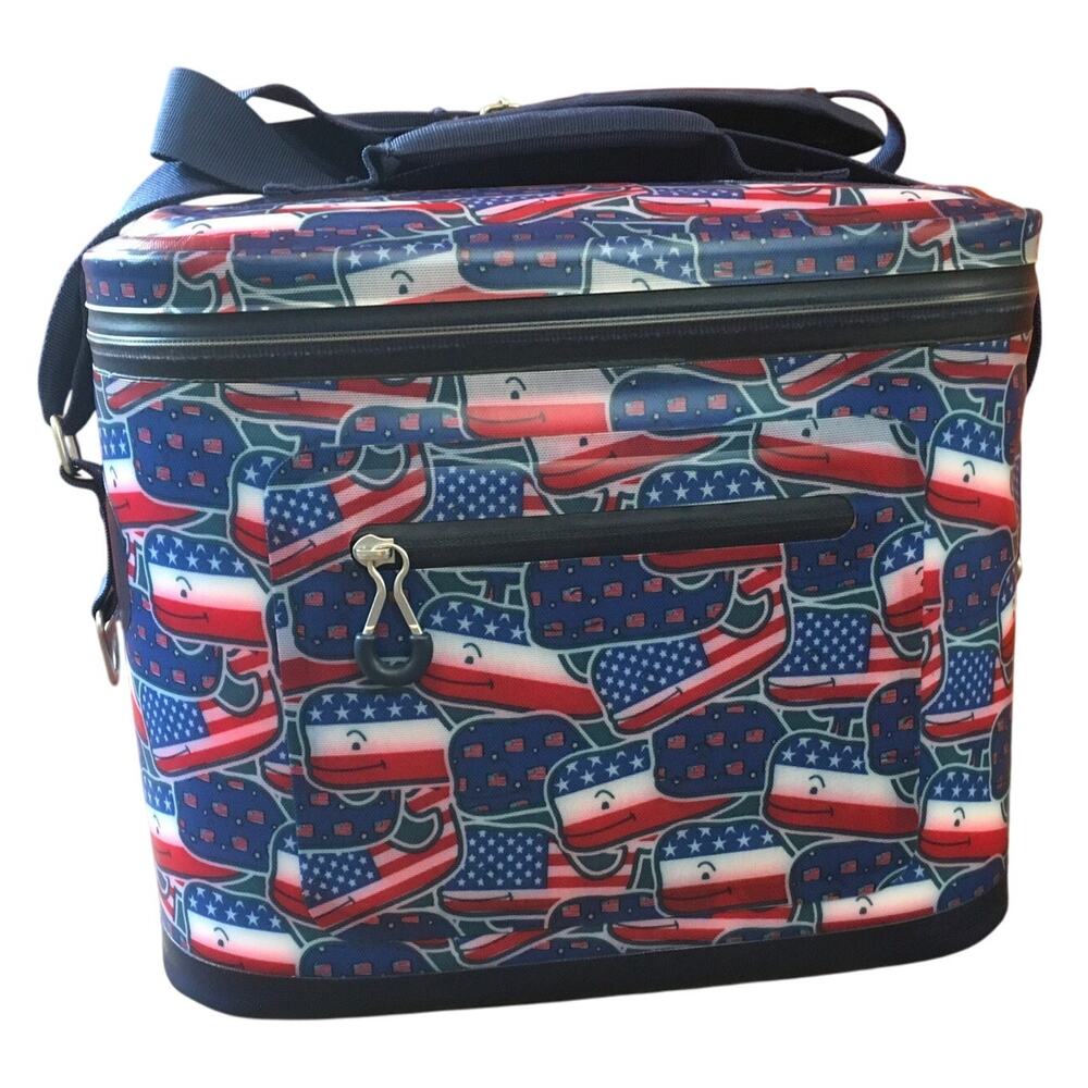 Vineyard Vines Target 12 Can Cooler Whaley USA America Flag Patriotic Summer